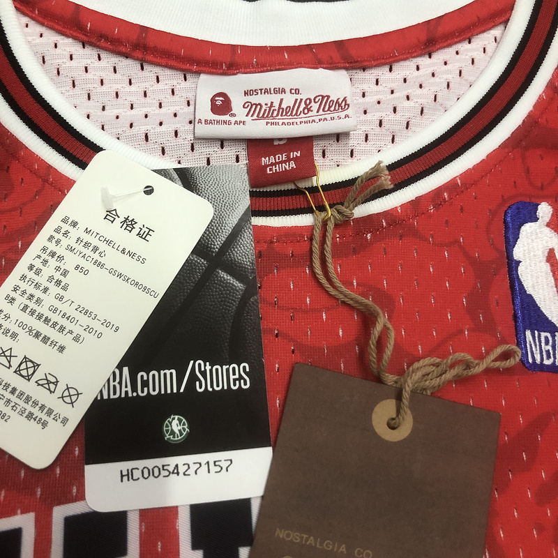 1997-98 NBA Chicago Bulls (93 BAPE) Basketball Jersey