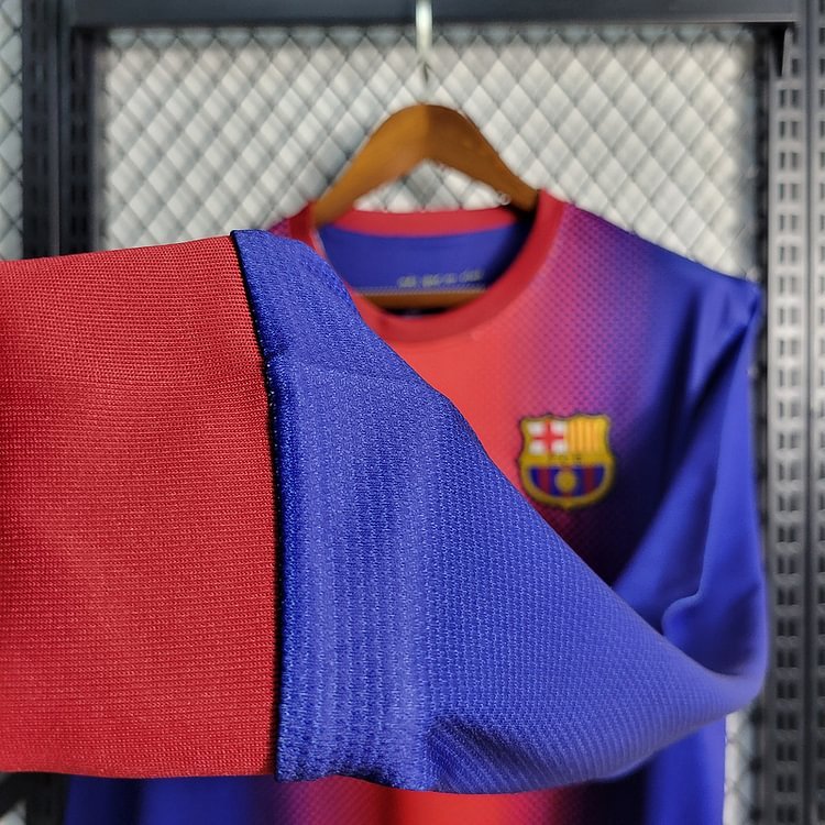 Retro long sleeve 2012-13 Barcelona home Retro MESSI PIQUE XAVI A.INISTA PUYOL DAVID VILLA Football jersey