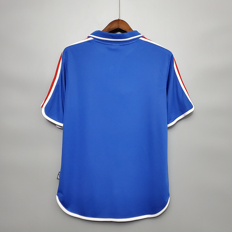 Retro 2000 France home Retro ZIDANE HENRY DJORKAEFF DESAILLY Football jersey