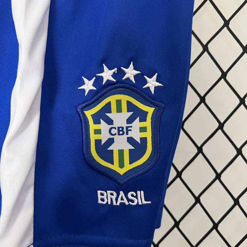 retro kids 1998 kids Brazil home retro football jersey