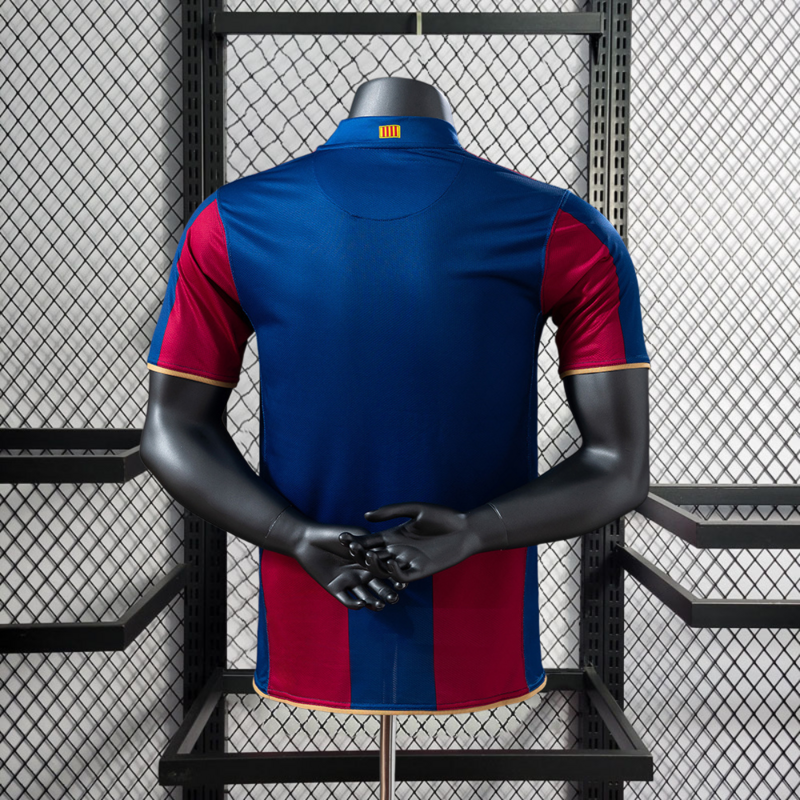 Player Retro 2007-08 Barcelona Home Retro UCL Football jersey