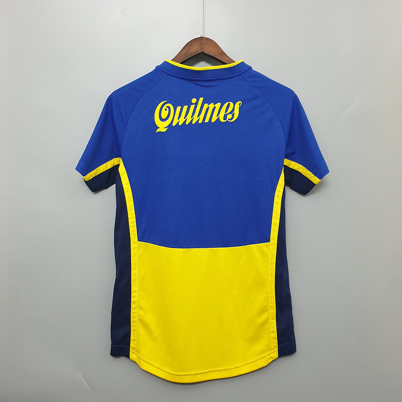 Retro 2001-02 Boca Juniors home Retro Football jersey