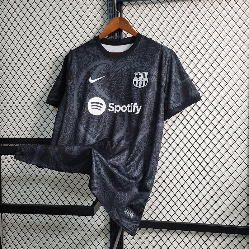 2023-24 Barcelona Black Special Edition  GAVI LEWANDOWSKI F. DE JONG PEDRI FERMíN Football jersey