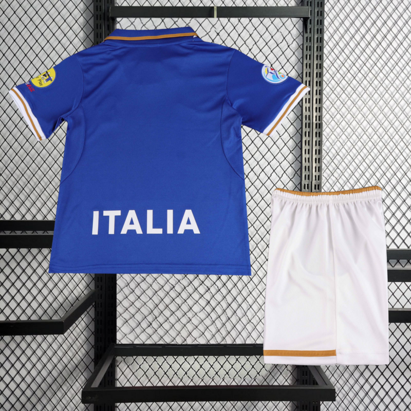 Retro 1996 Italy home Retro MALDINI ZOLA DI MATTEO DEL PIERO Kids Football jersey
