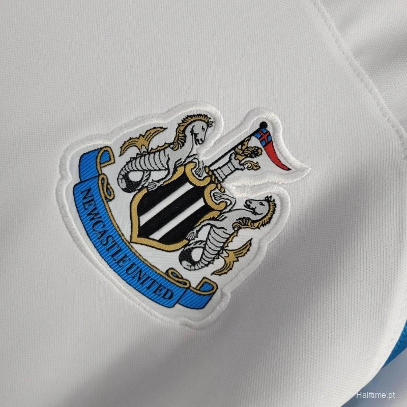 Retro 1999-00 Newcastle United Away retro White Football jersey