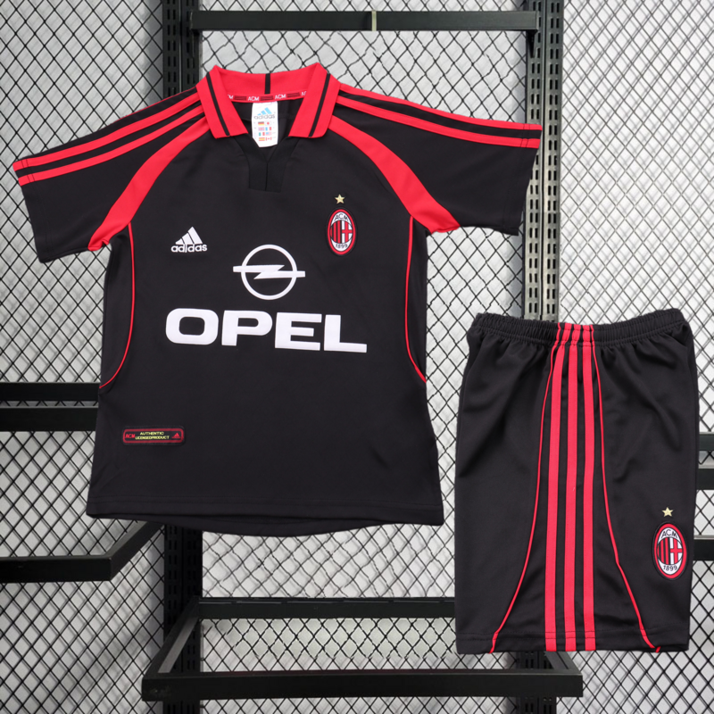 Retro 2000-01 AC Milan Third Away retro kids Football jersey