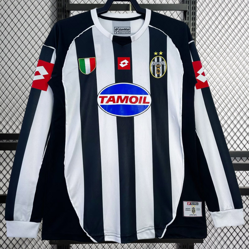 Retro 2002-03 Juventus home Retro ZAMBROTTA DEL PIERO NEDVED Football jersey