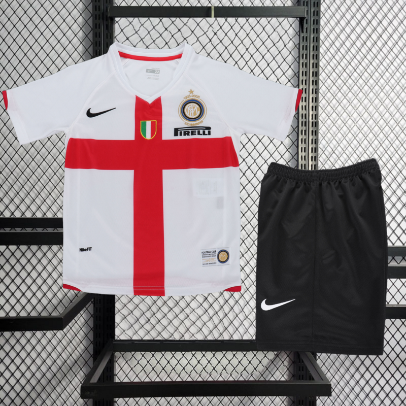 Retro 2007-08 kids Inter Milan away Retro kids football jersey