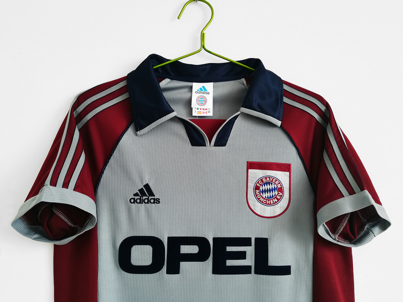 Retro 1998-99 Bayern Munchen away Retro grey Football jersey