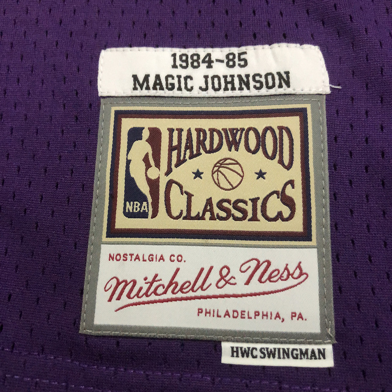 1984-85 NBA Lakers  32 JOHNSON Basketball Jersey