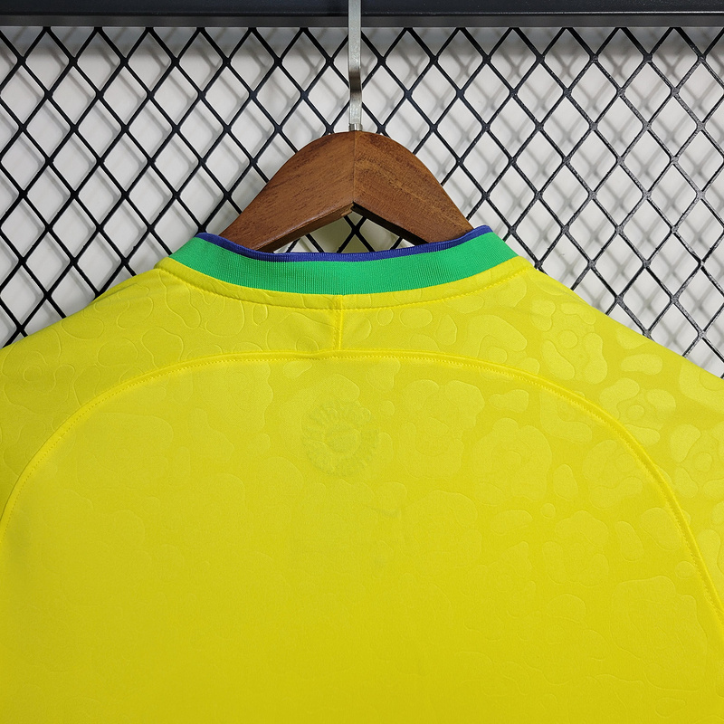 2022-23 Brazil home long-sleeved  VINI JP PAPHINHA CUNHA NAYMAR JR L.PAQUETA Football jersey