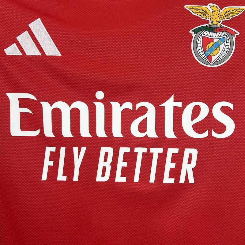 2025-26 Benfica Home Long sleeve Football jersey