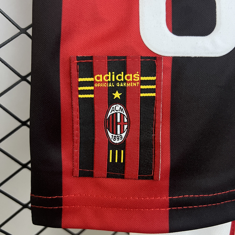 Retro kids 1998-99 KIDS AC Milan Home Retro SHEVCHENKO ALBERTINI BOBAN BIERHOFF MALDINI Football jersey