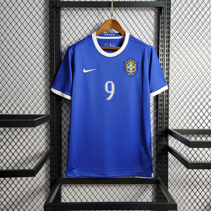 Retro 2006 Brazil Away retro RONALDO Ronaldinho KAKA R.CARLOS CAFU ROBINHO Football jersey