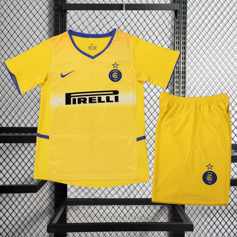 Retro 2002-03 kids Inter Milan Third Away Retro kids football jersey