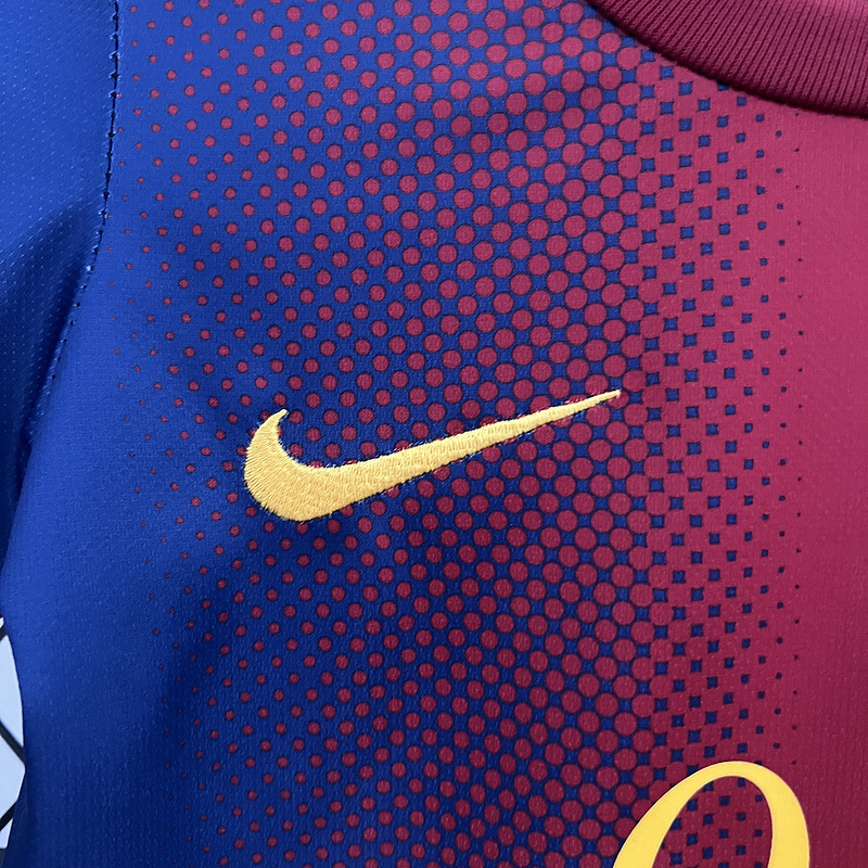 Retro kids 2012-13 Kids Barcelona home Retro MESSI PIQUE XAVI A.INISTA PUYOL DAVID VILLA Football jersey