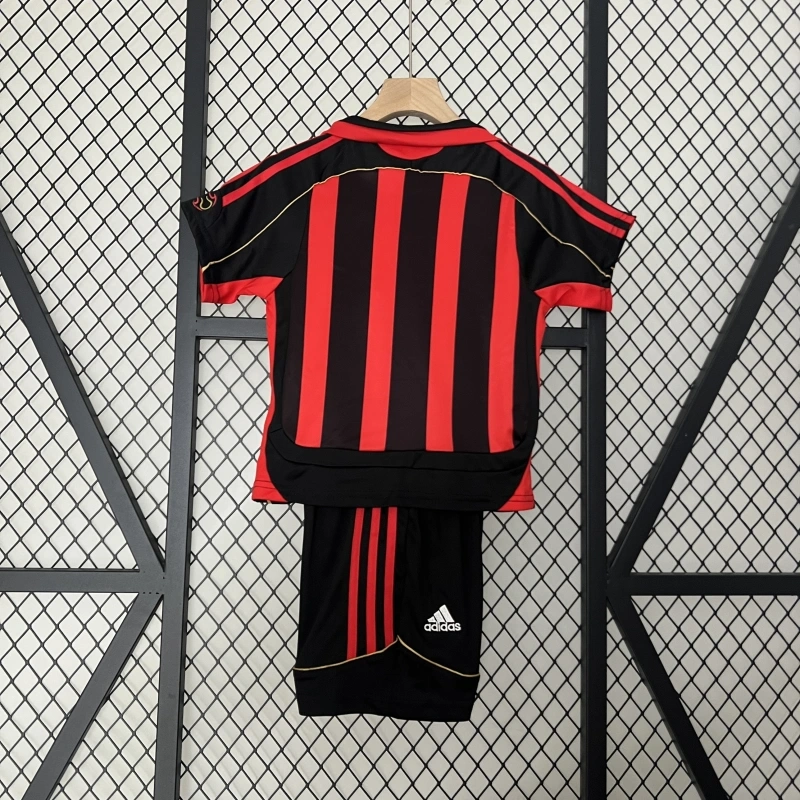 retro Kids 2006-07 Kids AC Milan home retro kids football jersey