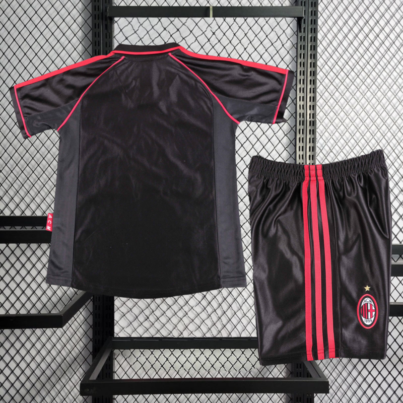 Retro KIDS 1998-99 KIDS AC Milan Away Retro SHEVCHENKO ALBERTINI BOBAN BIERHOFF MALDINI Football jersey