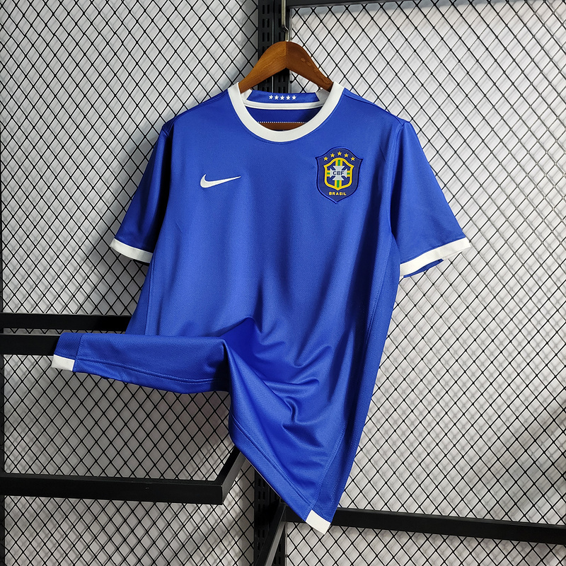 Retro 2006 Brazil Away retro RONALDO Ronaldinho KAKA R.CARLOS CAFU ROBINHO Football jersey