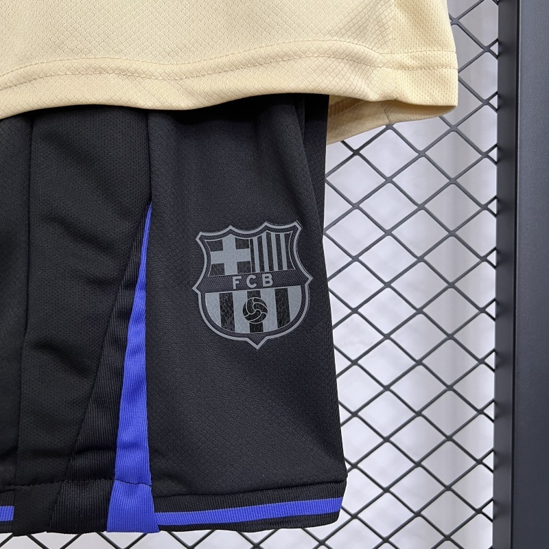 2025-26 Barcelona Away kids Football jersey