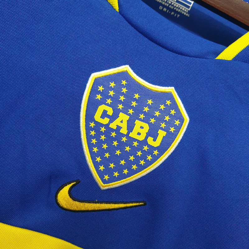Retro 2001-02 Boca Juniors home Retro Football jersey