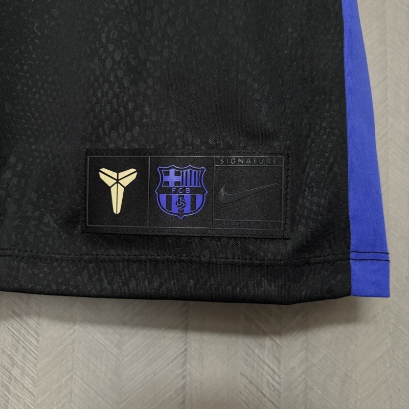 2025-26 Barcelona Away black Football jersey