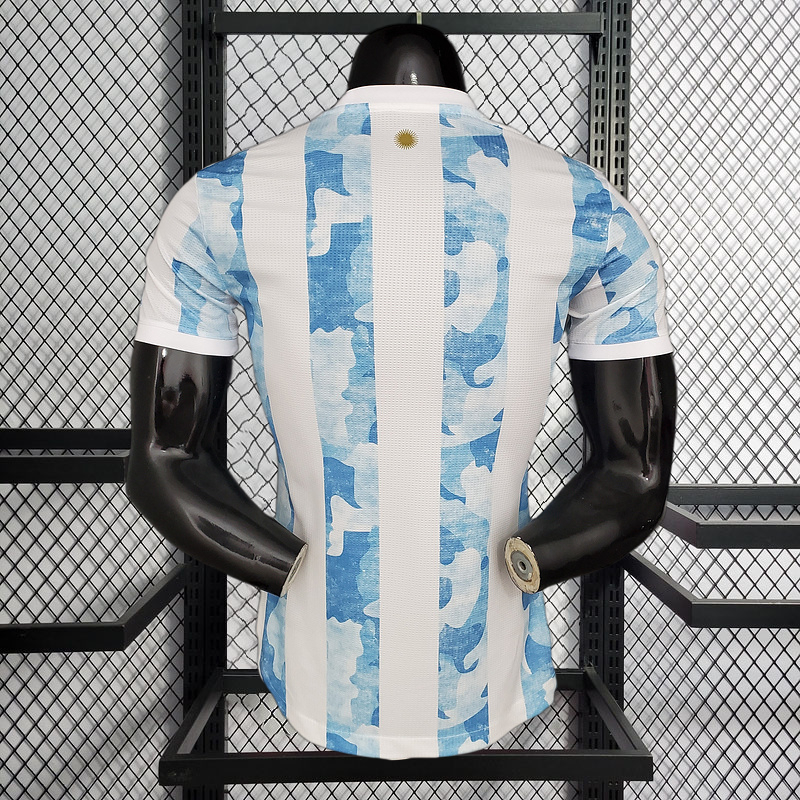 Retro player 2020-21 Argentina Home retro MESSI football jersey