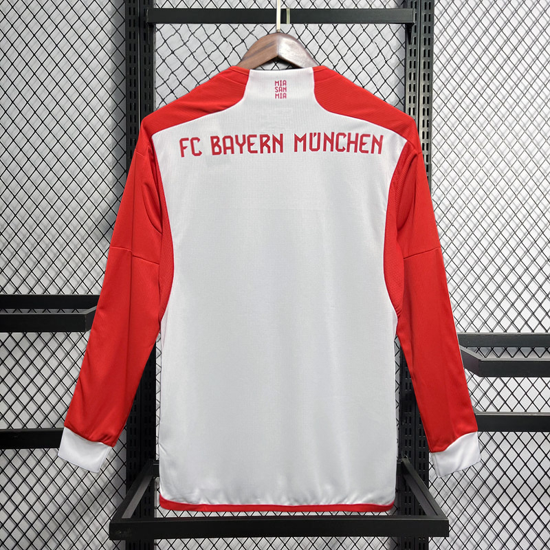 2023-24 Bayern Munchen Home Long sleeves Football jersey