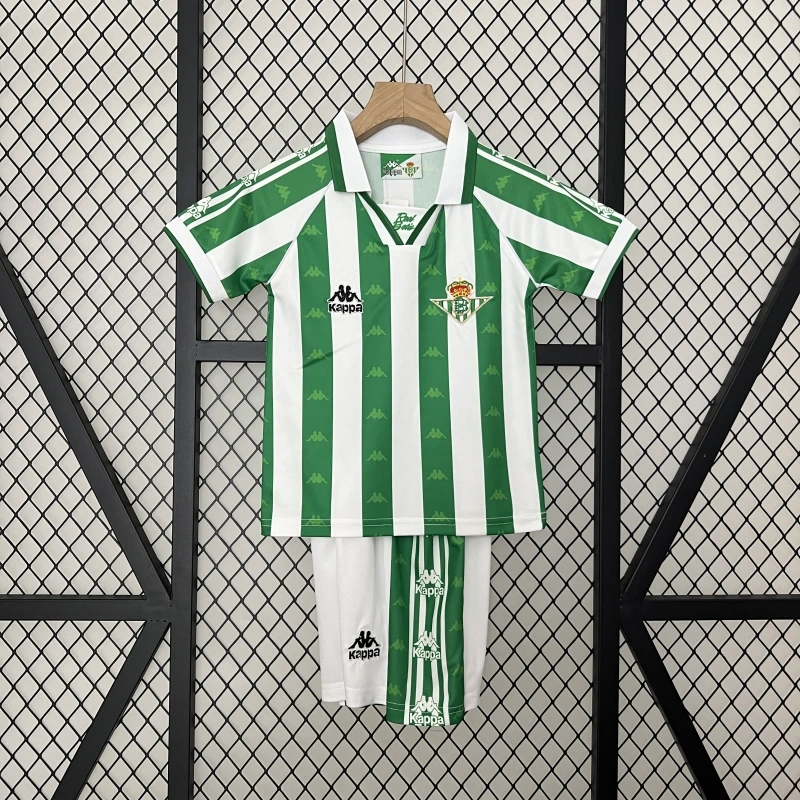 Retro Kids 1995-97 Kids Real Betis Home retro football jersey