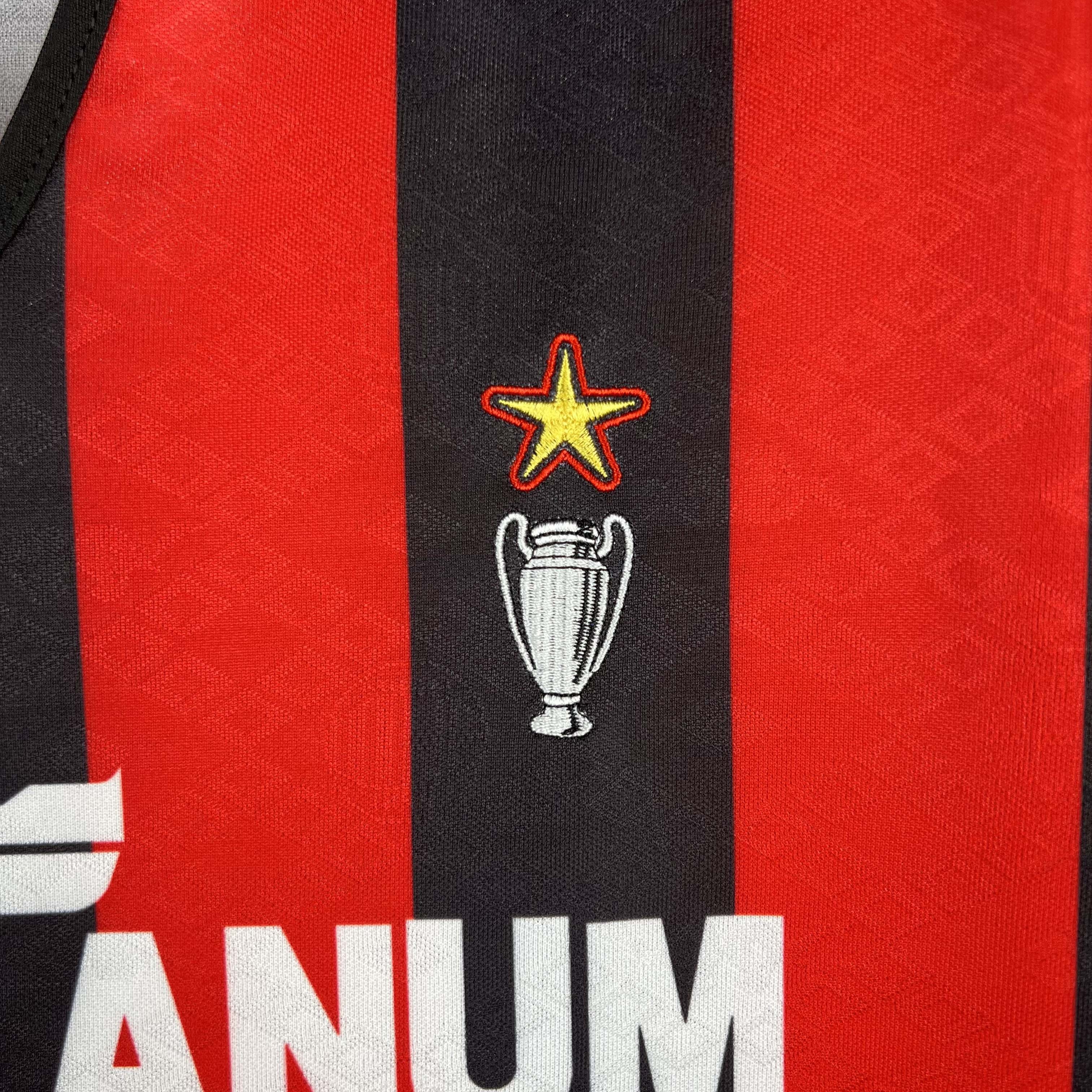 Retro 1988-90 AC Milan Home Retro (LS) football jersey