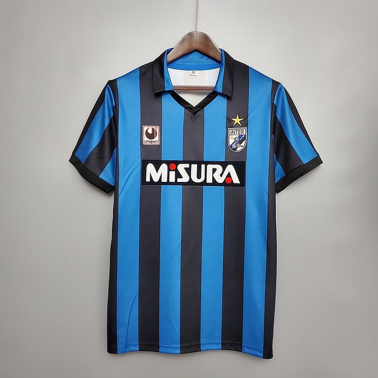 Retro 1988-90 Inter Milan home Retro Football jersey