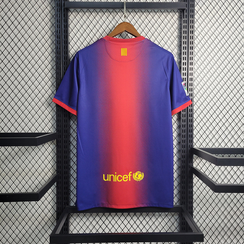 Retro 2012-13 Barcelona home Retro MESSI PIQUE XAVI A.INISTA PUYOL DAVID VILLA Football jersey
