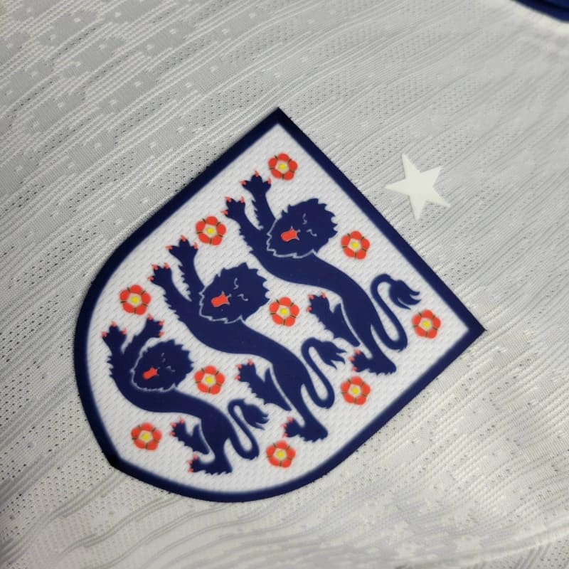 2024-25 England Home Player Long Sleeve  KANE RICE MAGUIRE Football jersey