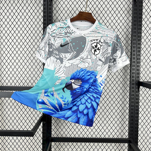 2025-26 Brazil White Parrot Edition Football jersey