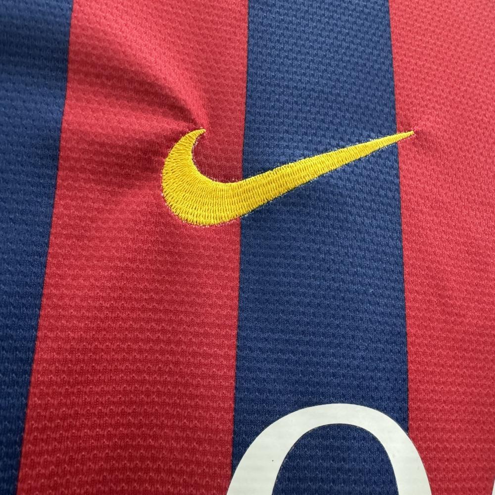 Retro 2013-14 Barcelona Home Retro MESSI PIQUE XAVI A.INISTA PUYOL Football jersey