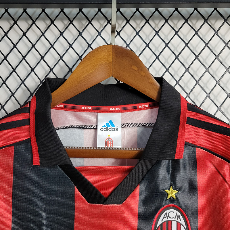 Retro 1998-99 AC Milan Home Retro SHEVCHENKO ALBERTINI BOBAN BIERHOFF MALDINI Football jersey