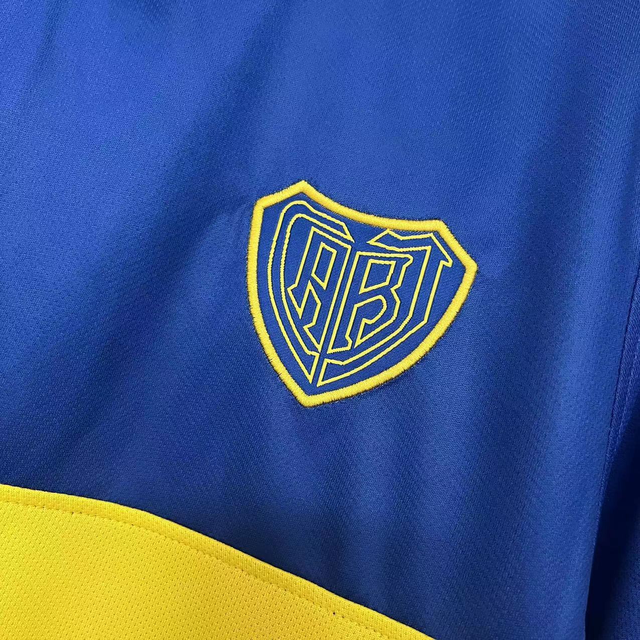 Retro 2009-10 Boca Juniors home Retro Football jersey