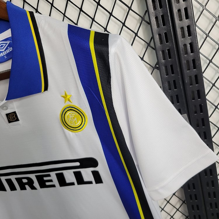 Retro 1997-98 Inter Milan away Retro RONALDO MORIERO ZAMORANO Football jersey