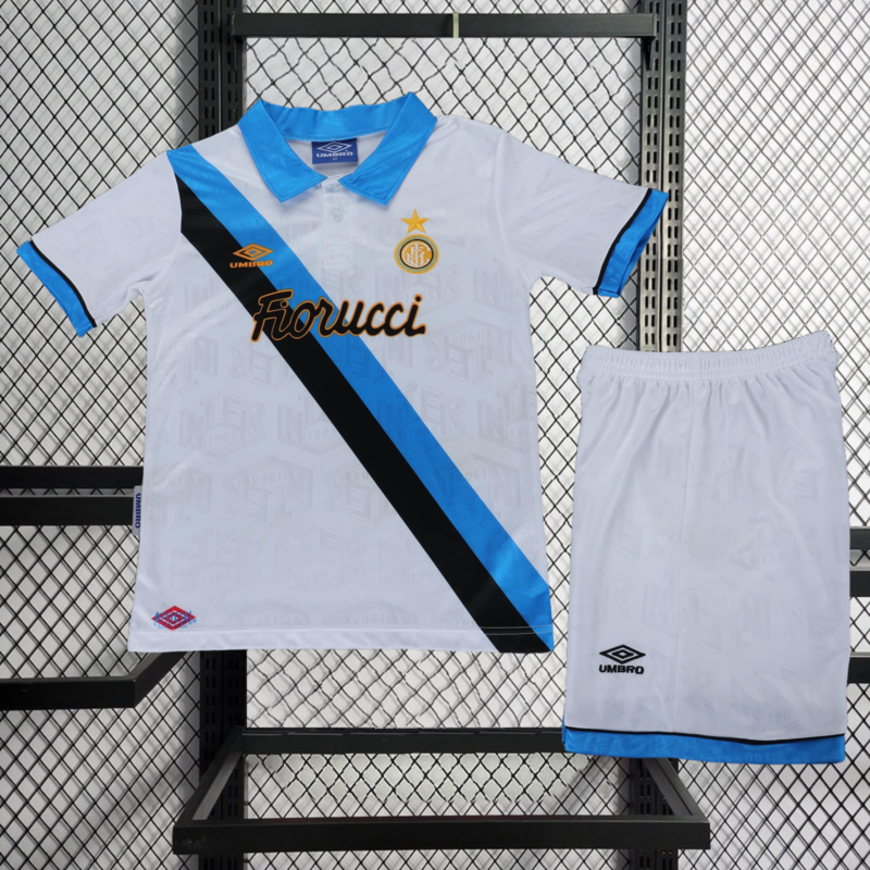 Retro 1994-95 kids Inter Milan Away retro kids football jersey