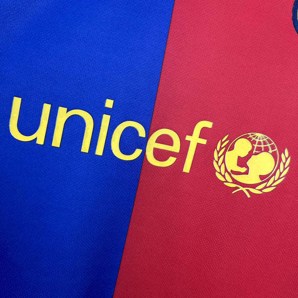 Retro 2008-09 Barcelona Home Retro MESSI PIQUE ETO'O XAVI A.INISTA ETO'O HENRY Football jersey