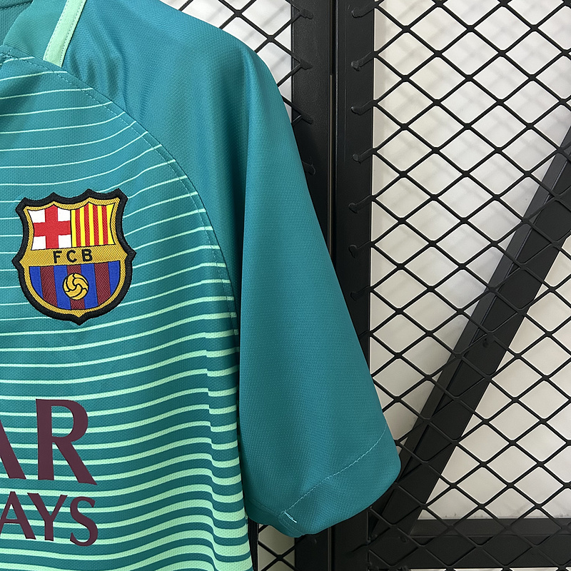 Retro 2016-17 Barcelona Third away Retro MESSI PIQUE XAVI A.INISTA SUAREZ NEYMAR JR Football jersey