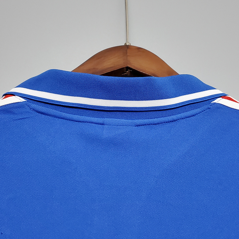 Retro 2000 France home Retro ZIDANE HENRY DJORKAEFF DESAILLY Football jersey