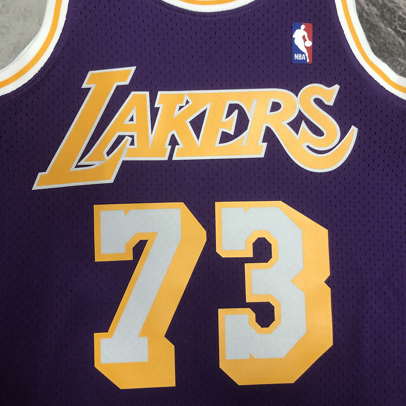 1998-99 NBA Lakers  73 RODMAN Basketball Jersey