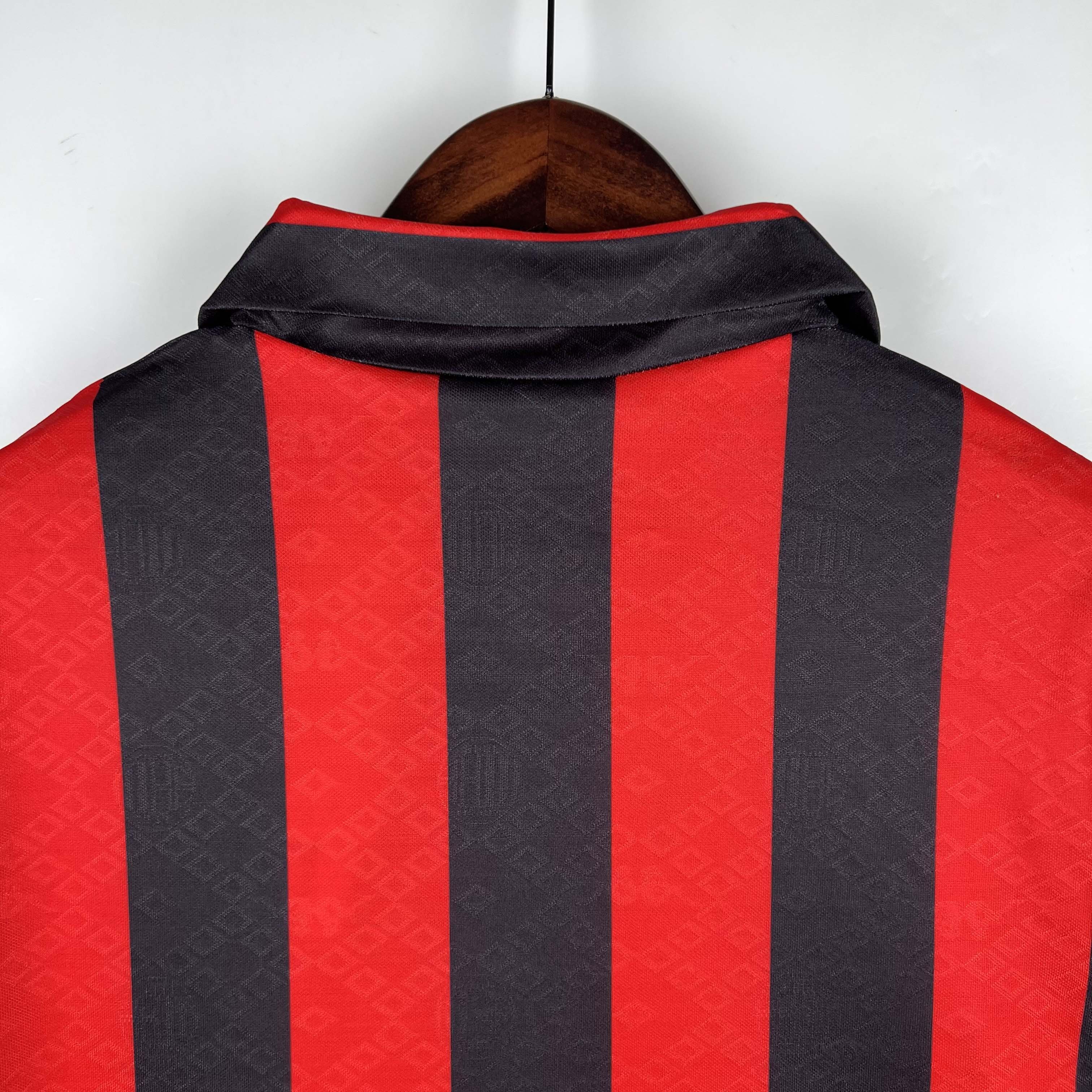 Retro 1988-90 AC Milan Home Retro (LS) football jersey