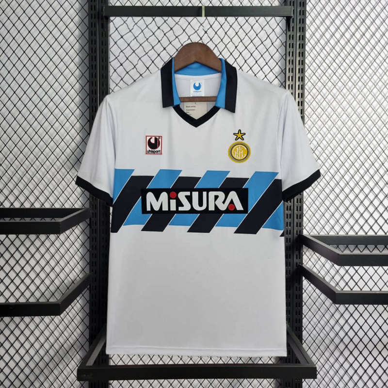 Retro 1990-91 Inter Milan away Retro Football jersey