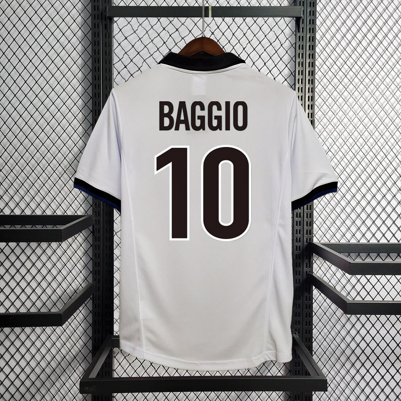 Retro 1998-99 Inter Milan away Retro RONALDO MORIERO ZAMORANO BAGGIO Football jersey