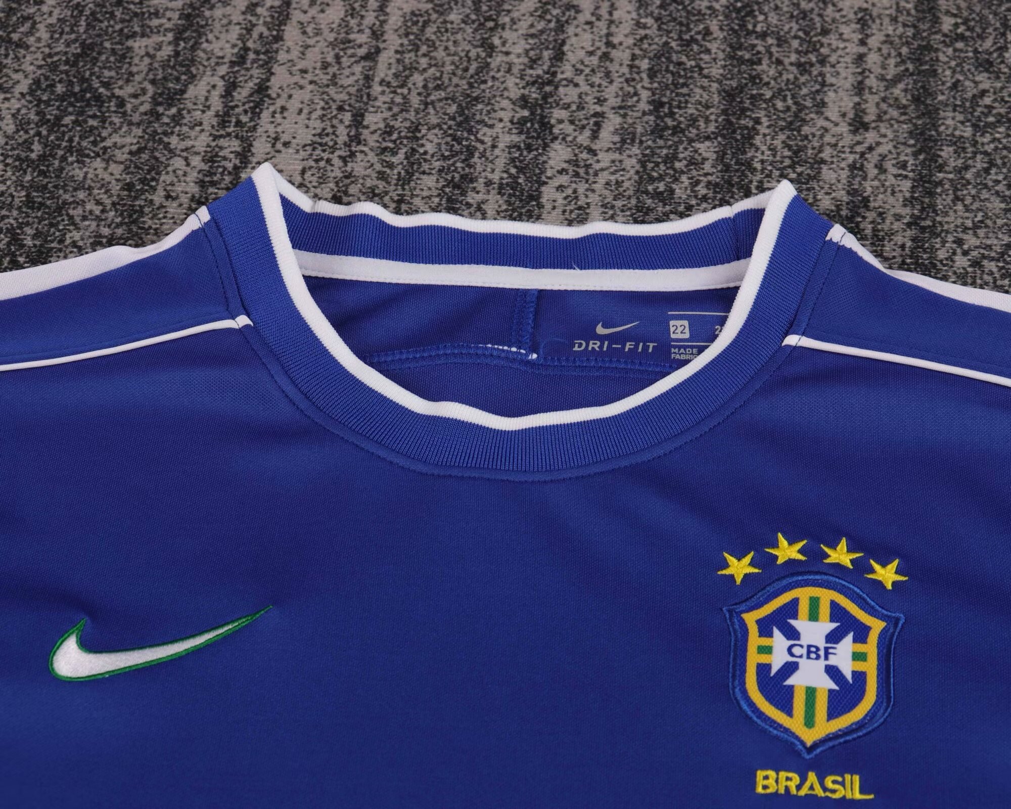 retro kids 1998 kids Brazil Away retro football jersey