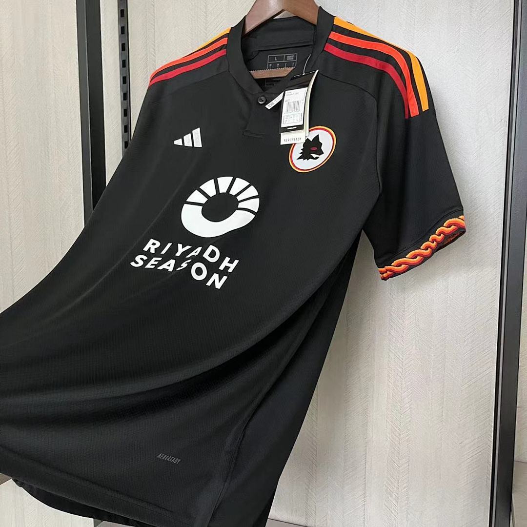 2023-24 AS Roma Third Fans Jersey Sponsored