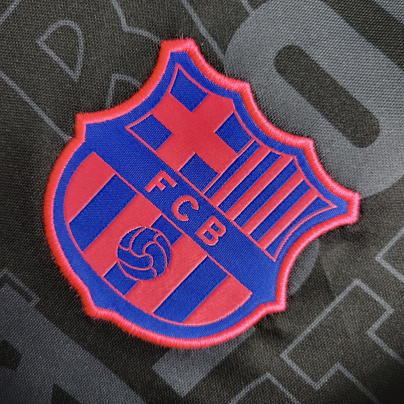 2022 Barcelona Black Training Football jersey