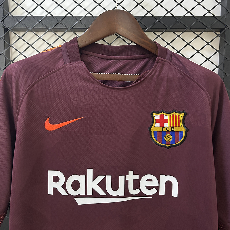 Retro 2017-18 Barcelona third AWAY retro Football jersey